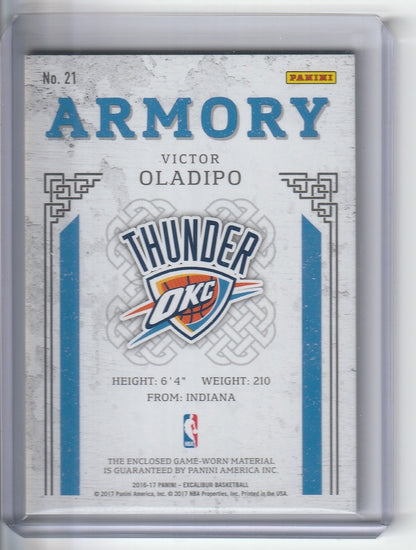 2016-17 Panini Excalibur Basketball - Victor Oladipo 'Armory' /99 *Game Worn*